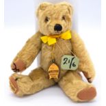 Merrythought vintage blonde mohair teddy bear