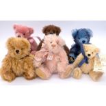 Dean's Rag Book collection of smaller mohair teddy bears