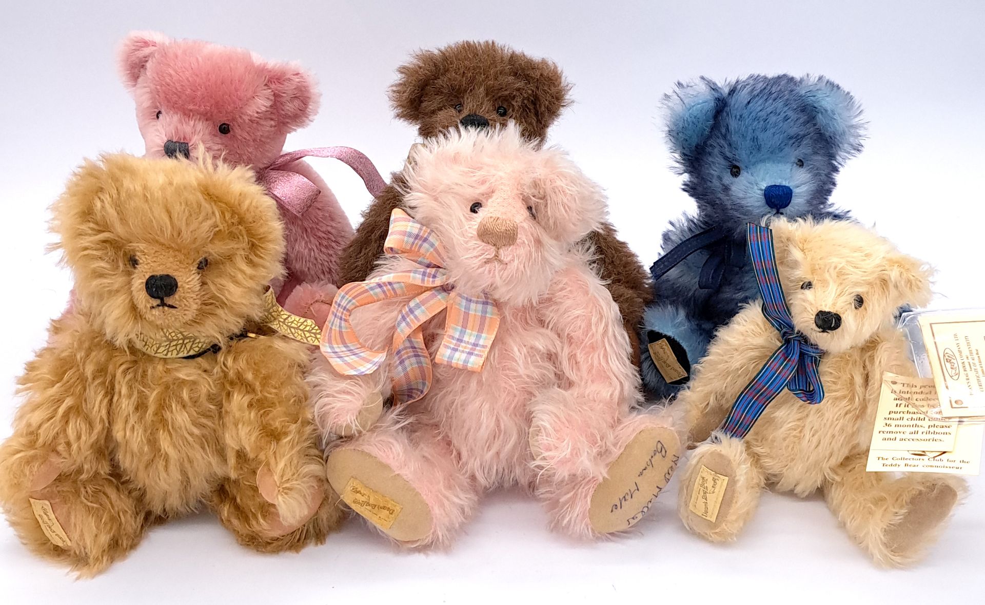 Dean's Rag Book collection of smaller mohair teddy bears
