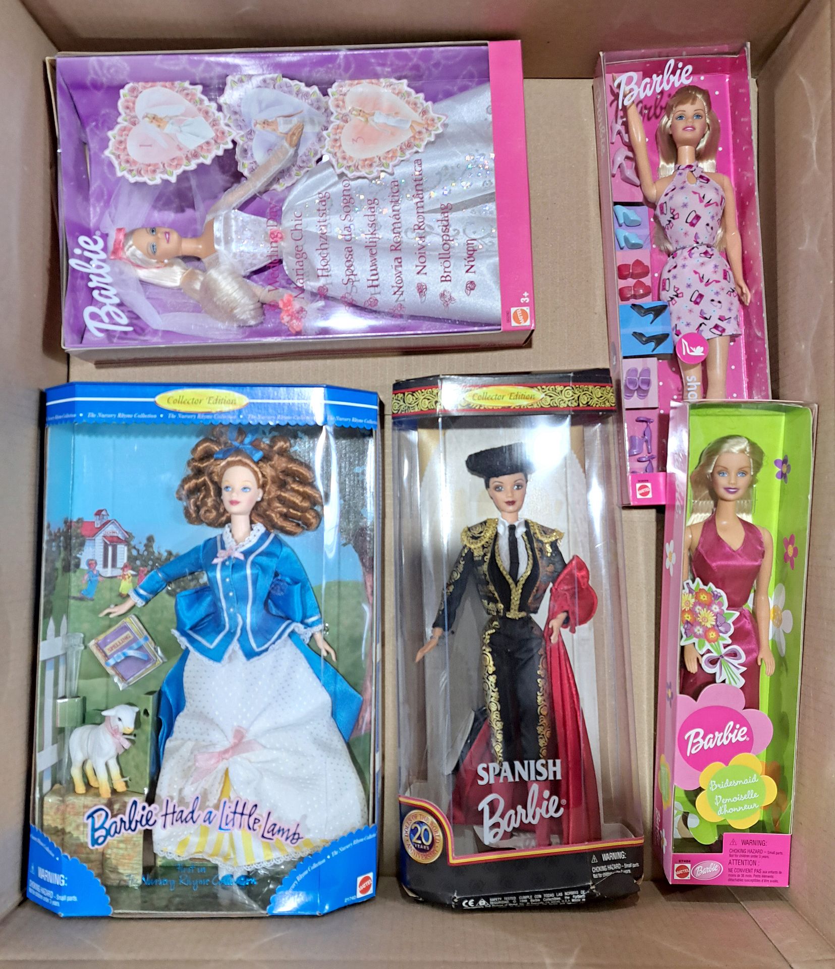 Mattel Barbie boxed group