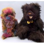 Charlie Bears pair: (1) Chuckles and (2) Rainbow