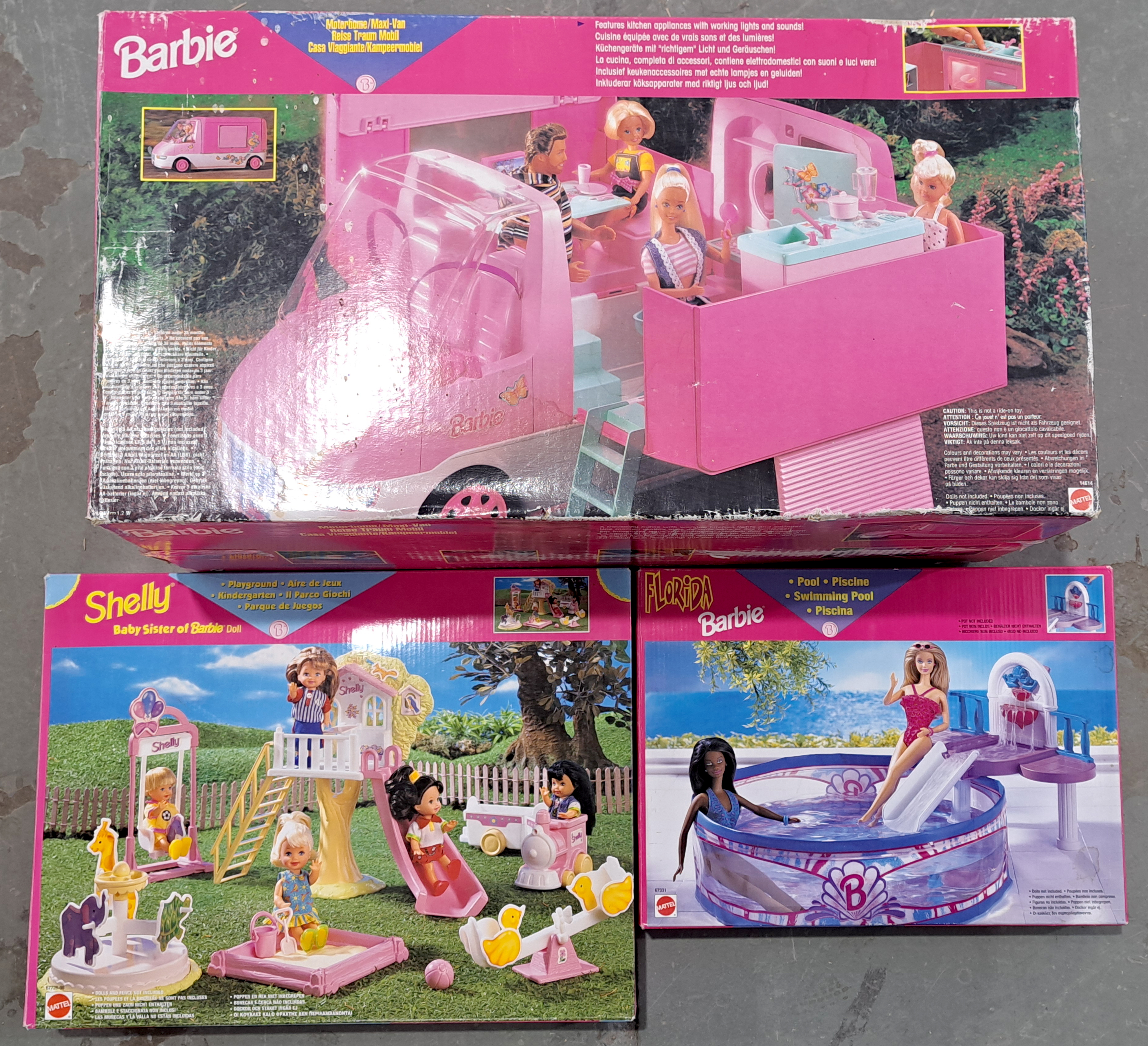 Mattel boxed Barbie sets x 3