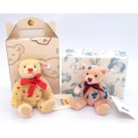 Steiff pair of mini Sommer teddy bears