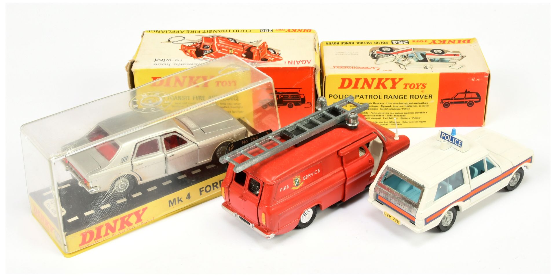 Dinky Toys Group of 3 - (1) 164 Ford Zodiac - Silver body, red interior and cast detailed hubs, (... - Bild 2 aus 2