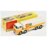 Dinky Toys 944 Leyland Octopus Tanker "Shell-BP" - yellow, white including tanker and chassis, gr...