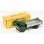 French Dinky Toys 578 Simca Cargo Tipper - Green cab, chassis and concave hubs, silver trim and r...