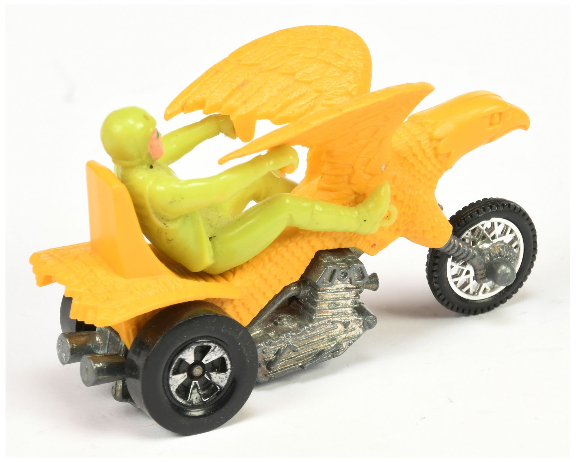 Mattel Hot Wheels RRRumblers - Bold Eagle - Yellow body with lime green rider (without Guide) - - Image 2 of 2