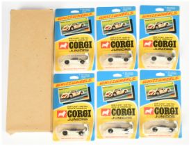 Corgi Toys Juniors Trade Pack 41 Porsche Carrera 6 Racing car - Containing 6 Pieces - White body ...