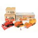 Dinky Toys Group To Include - 561 Blaw Knox Bulldozer - Red including blade, 563 Heavy tractor - ...