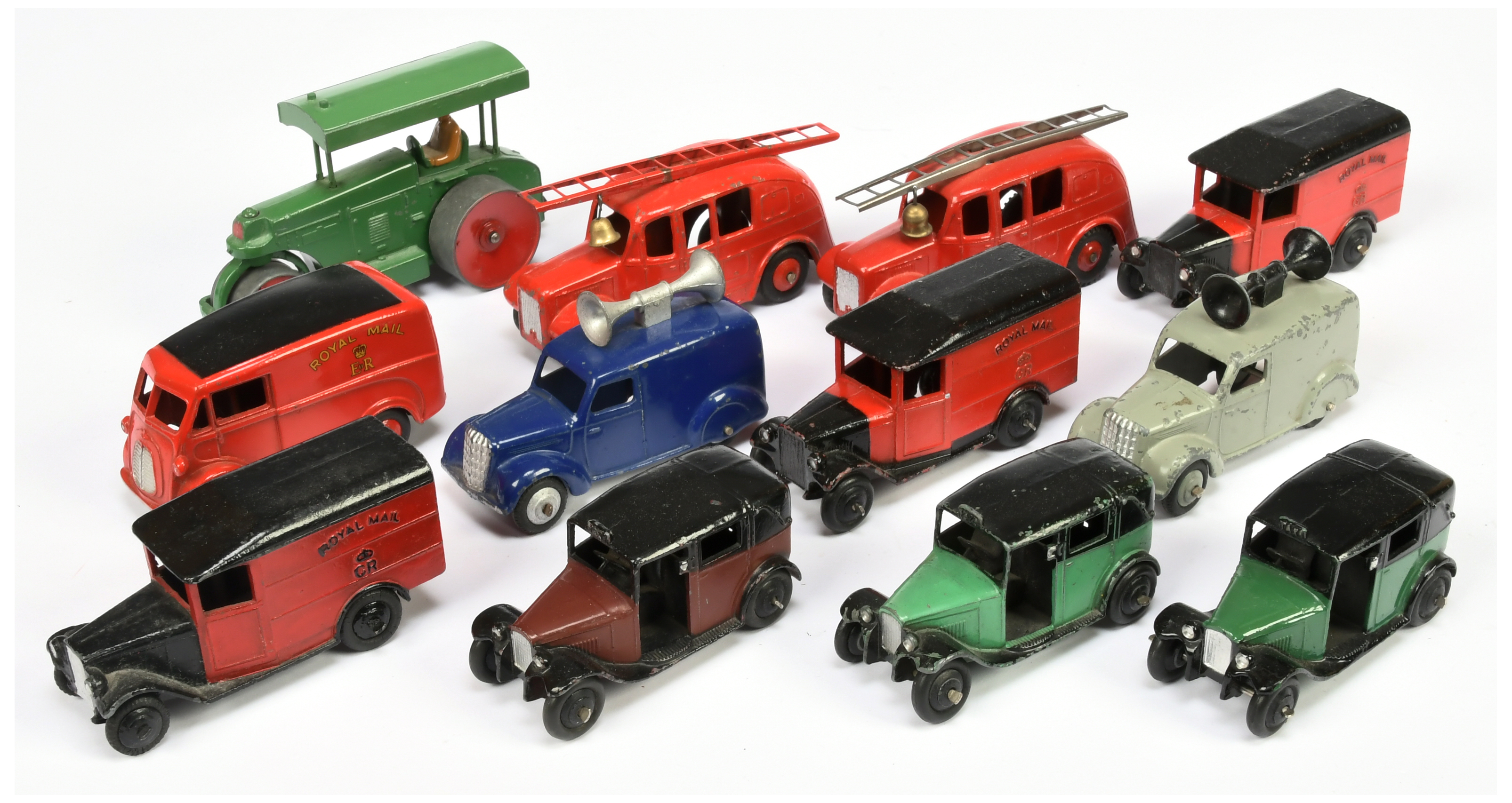 Dinky Toys  Unboxed Group  To Include - Morris Commercial Van "Royal Mail", 2 X Streamlined Fire ...