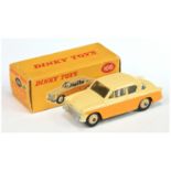 Dinky Toys 166 Sunbeam rapier Saloon - Two-Tone Cream and deep yellow, light beige hubs and silve...