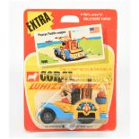 Corgi Juniors 1008 "Popeye" Paddle Wagon - Yellow Body, blue chassis, Waterwheels and with 3 X fi...