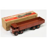 Dinky Toys 501 Foden (type 1) 8-wheel Diesel Wagon - Reddish Brown including rigid hubs with Herr...