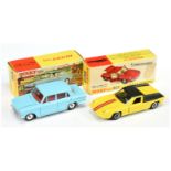 Dinky Toys 162 Triumph 1300 Saloon - Light blue, red interior, silver trim and spun hubs plus 218...