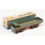 Dinky Toys 501 Foden (type 1) 8-wheel Diesel Wagon - dark Grey cab and back, red chassis, side fl...