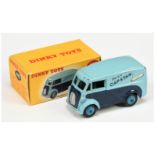 Dinky Toys 465 Morris Commercial "Have a Capstan"  - Two-Tone blue, mid-blue rigid hubs and silve...