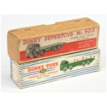 Dinky Toys Empty boxes A Pair - (1) 503 Foden (Type 1) Flat truck With Tailboard - Buff Lift Off ...