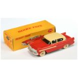 Dinky Toys 174 Hudson Hornet Sedan - Red body with cream roof and side flashes, silver trim and l...