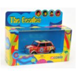 Corgi 04440 "The Beatles" Psychedelic Mini - Red body with colorful Psychedelic Trim - Mint inclu...