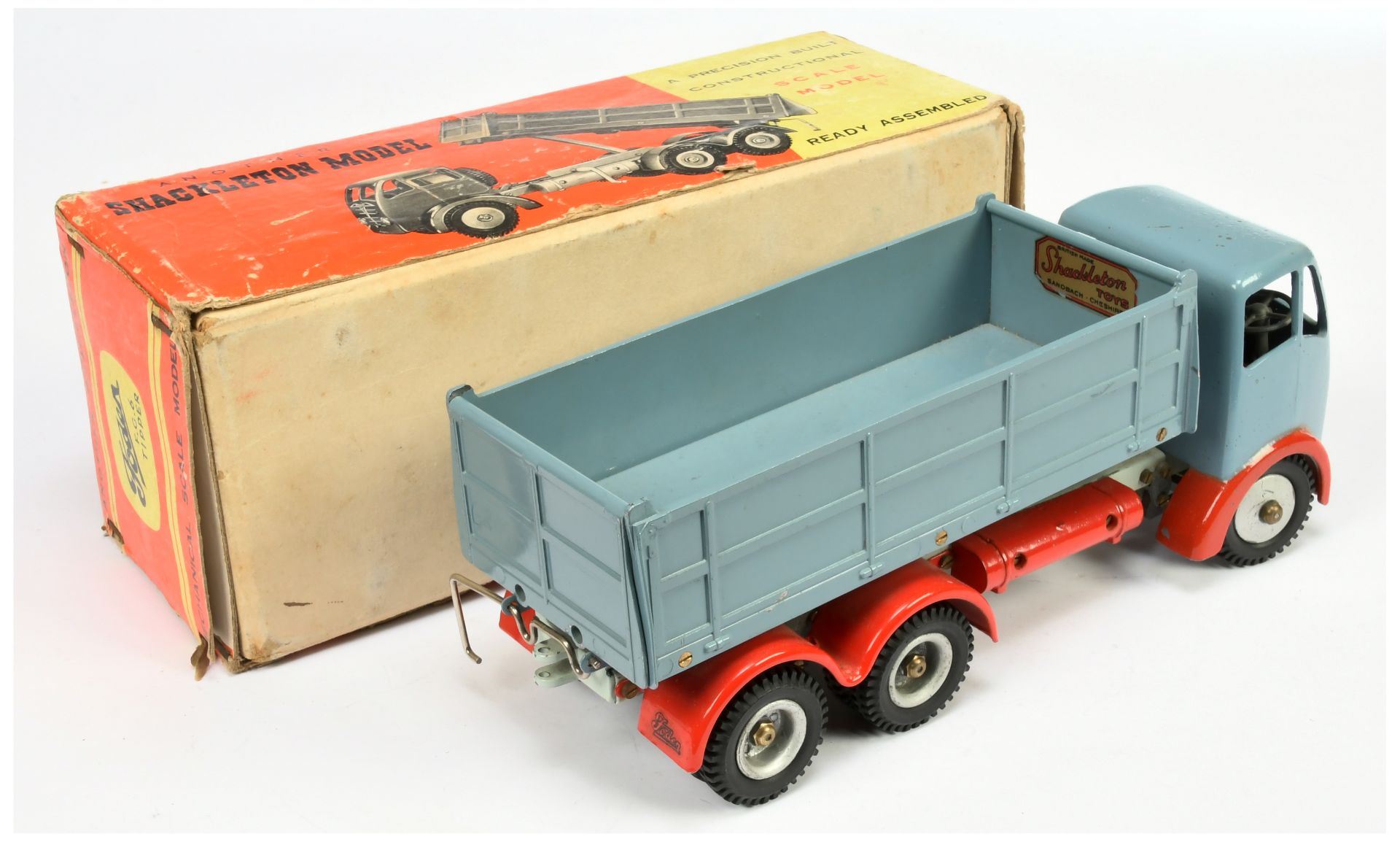 Shackleton Model FG6 Tipper - Greyish-Blue Cab and tipper, red Mudguards, pale grey chassis, with... - Image 2 of 2