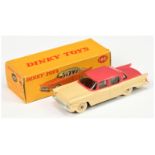 Dinky Toys 180 Packard Clipper Sedan - Two-Tone Cerise and light beige including rigid hubs with ...