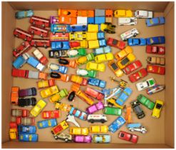 Corgi Toys Juniors unboxed Group Of 100 To Include - Land Rover Wrecker - Blue, Skip Truck - Reed...