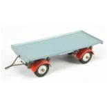 Shackleton Model Dyson Trailer - Greyish-Blue, red mudguards, pale grey chassis and metal draw ba...