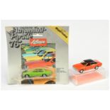 Schuco Small Scale a Pair - (1) Ford Granada (consul) - Orange with black roof and (2) Opel Rekor...