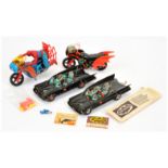 Corgi Toys "Batman"Group to Include 2 X Batmobiles earlier and later issues, Batbike (without fig...