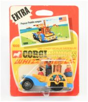 Corgi Juniors 1008 "Popeye" Paddle Wagon - Yellow Body, blue chassis, Waterwheels and with 3 X fi...