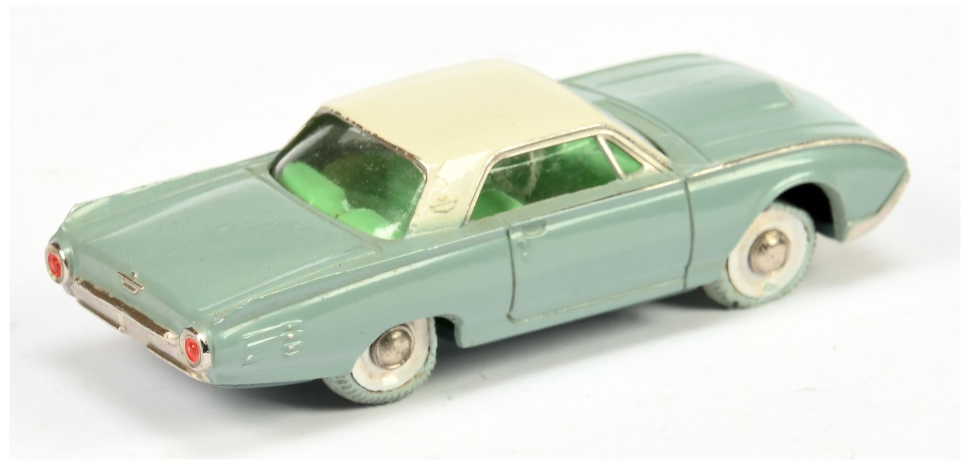 Cherryca Phenix  15 Ford Thunderbird - Grey body, off white hood, green interior, chrome trim and... - Image 2 of 2