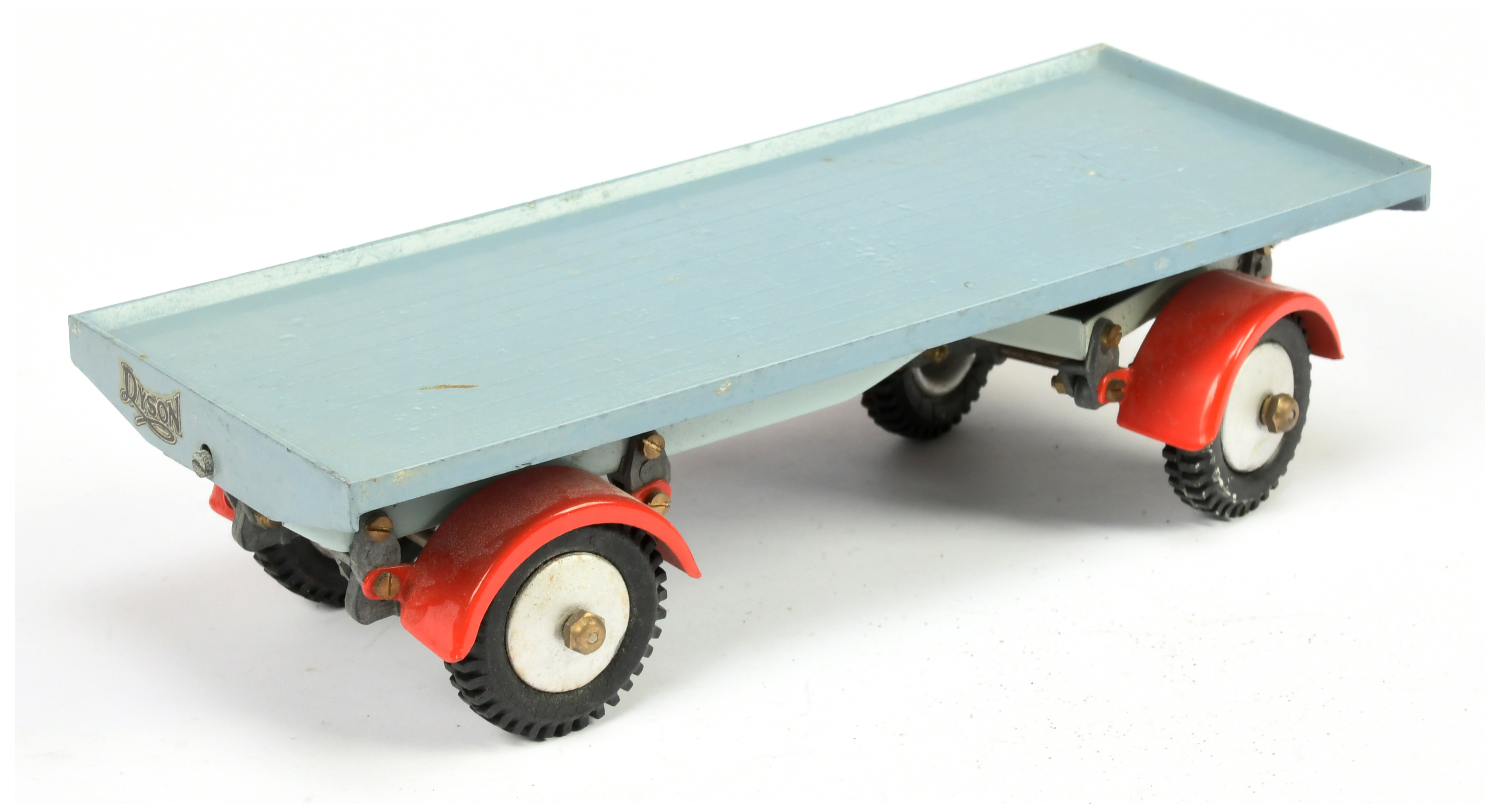 Shackleton Model Dyson Trailer - Greyish-Blue, red mudguards, pale grey chassis and metal draw ba... - Image 2 of 2