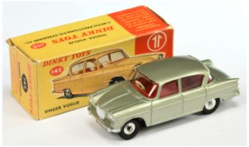 Dinky Toys 145 Singer Vogue - Metallic light green, red interior, silver trim and spun hubs