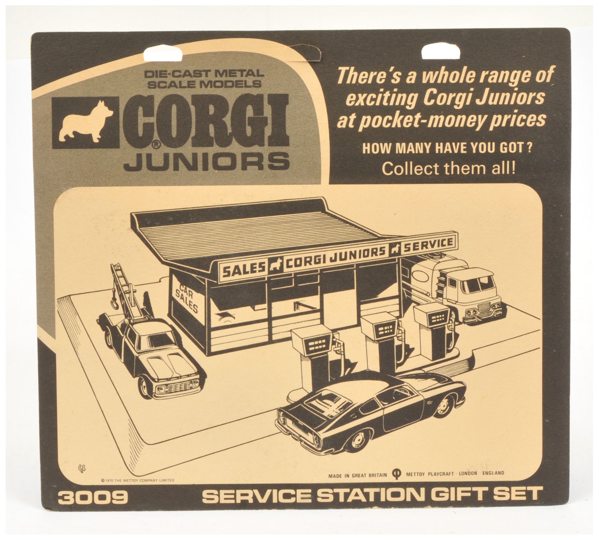 Corgi Toys Juniors 3009 Service Station Set To Include 3 X Vehicles (1) NSU RO80 - Purple with bl... - Image 6 of 6