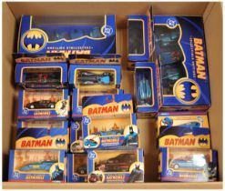Corgi "Batman" Group Of 18 To include - Two-face car, Catmobile 1970's Batmobile, Jokermobile plu...