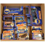 Corgi "Batman" Group Of 18 To include - Two-face car, Catmobile 1970's Batmobile, Jokermobile plu...