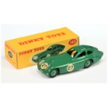 Dinky Toys 163 Bristol 450 Sports Coupe - green body with silver lights, mid-green rigid hubs wit...