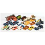 Dinky Toys Unboxed Group To Include - Lamborghini Marzal, 2 X Plymouth Stock car, Ford Johnston R...