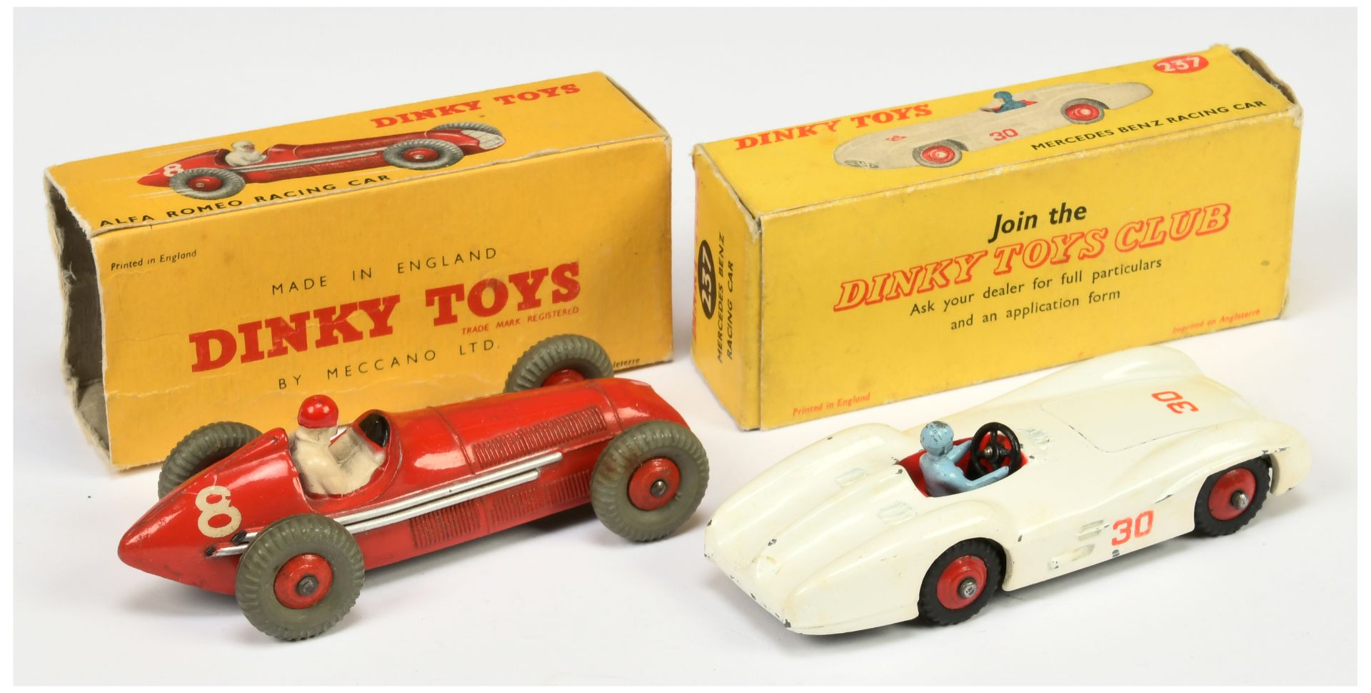 Dinky Toys 232 (23F) Alfa Romeo racing Car - red body and rigid hubs, silver grille (model has Su... - Image 2 of 2