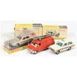 Dinky Toys Group of 3 - (1) 164 Ford Zodiac - Silver body, red interior and cast detailed hubs, (...