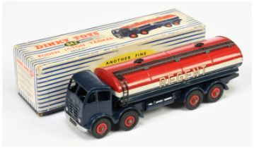 Dinky Toys 942 Foden (type 2) Tanker "Regent" - Blue cab and chassis, white, red including supert...