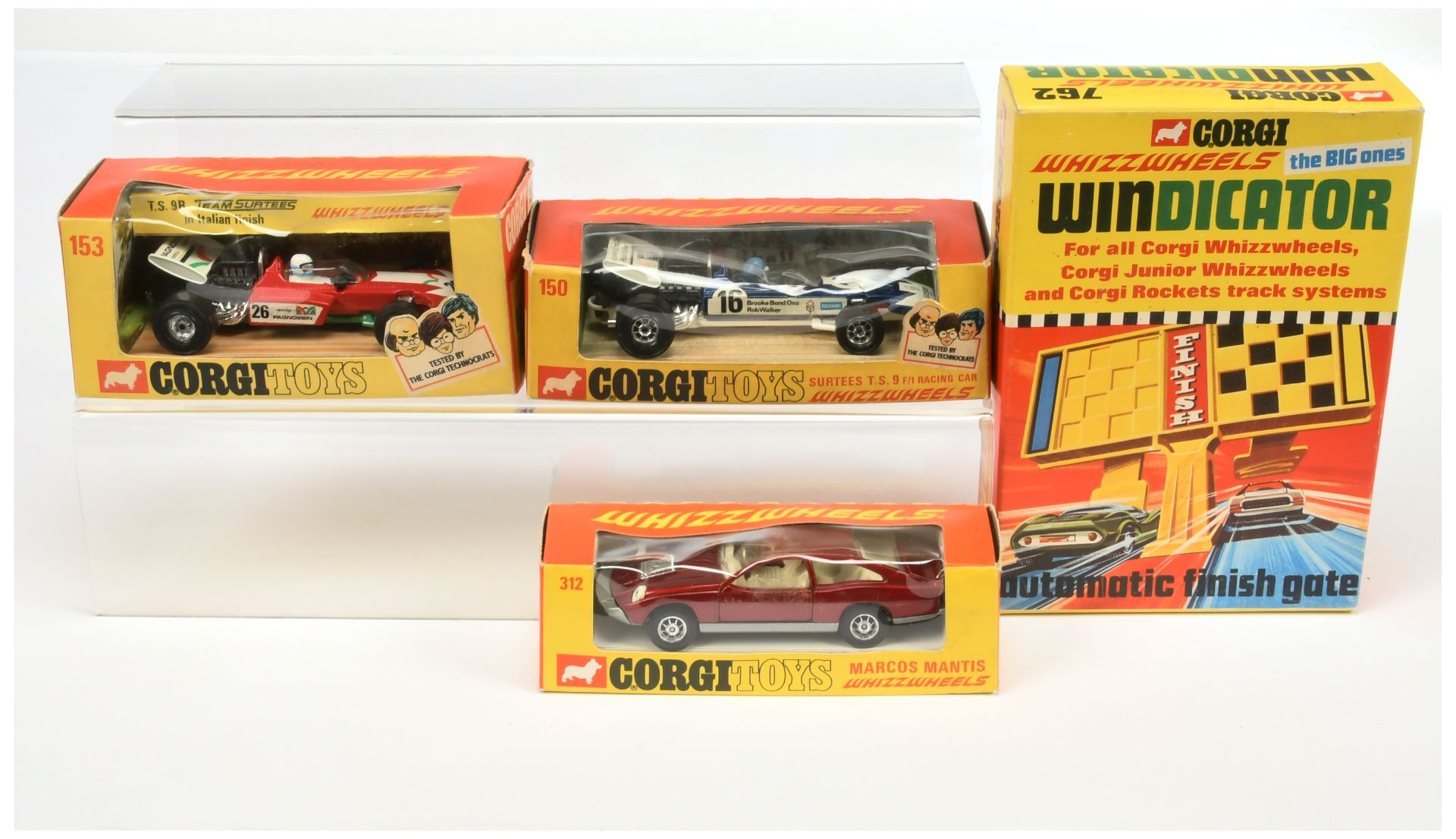 Corgi Toys Group Of 3 Whizzwheels To Include (1) 150 Surtees Racing Car, (2) 153 Team Surtees rac...