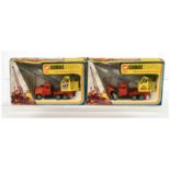 Corgi Toys 1154 Mack Priestman Crane Truck A Pair (1) Red, Black, yellow crane with chrome jib "H...