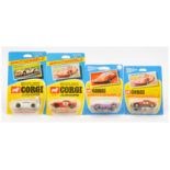 Corgi Toys Juniors Group Of 4 To Include (1) 11 Austin Healey Sprite Le Mans - Red body, grey bas...