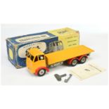 Shackleton Model FG6 Flat Truck - Yellow cab & Back, Red mudguards, pale grey chassis with clockw...
