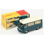 Dinky Toys 570 Peugeot J7 van  - Blue body, white roof with aerial, grey interior, silver trim an...