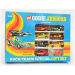 Corgi Toys Juniors 3028 "Race track Special"  Gift Set To Include 7 Pieces - Range Rover "Crash T...