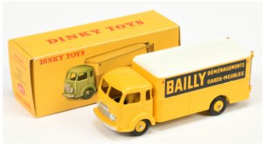 French Dinky Toys 33AN Simca Cargo "Bailly" - Yellow cab, back and Convex hubs, white roof and si...