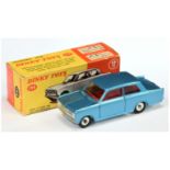 Dinky Toys 136 Vauxhall Viva - Blue body, red interior, silver trim and spun hubs 