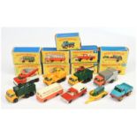 Matchbox Regular Wheels group To Include - 4d Dodge Stake truck - Yellow body and chassis, green ...